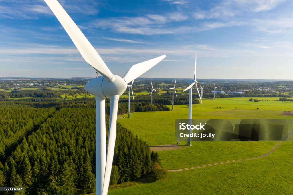 Renewable Energy Wind Turbines Wind Turbine Stock Photo