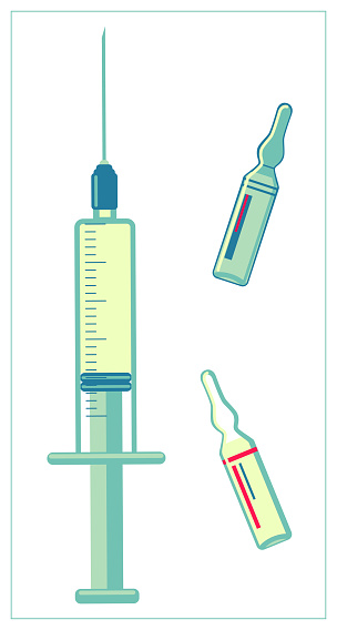 Ilustración de Ilustración Plana Vectorial Con Jeringa Médica Para Inyecciones Viales Con Medicamentos Para Su Sitio Web Logotipo Aplicación Interfaz De Usuario y más Vectores Libres de Derechos de Ambulancia - iStock Ilustración de Ilustración Plana Vectorial Con Jeringa Médica Para Inyecciones Viales Con Medicamentos Para Su Sitio Web Logotipo Aplicación Interfaz De Usuario y más Vectores Libres de Derechos de Ambulancia - iStock