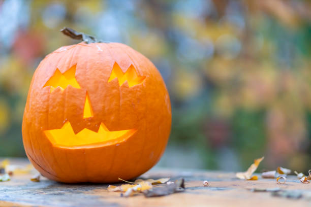 istock halloween pumpkin, autumn still life 1221339704
