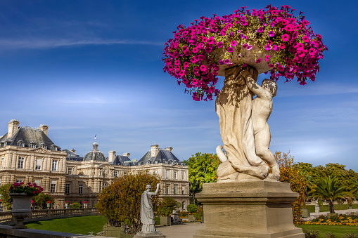 Jardin de Luxembourg,a famous garden in Paris