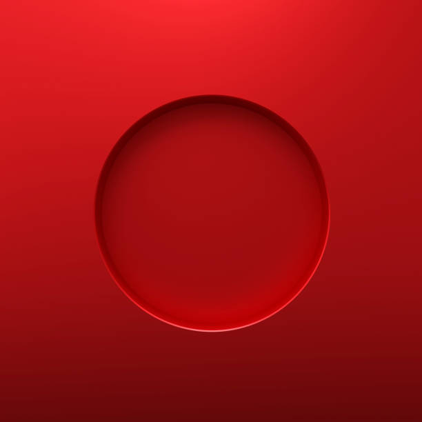 Red round frame or circle hole on steel hole background with borders concept. Red steel and geometric shape. 3D rendering. Red round frame or circle hole on steel hole background with borders concept. Red steel and geometric shape. 3D rendering. competition round photos stock pictures, royalty-free photos & images