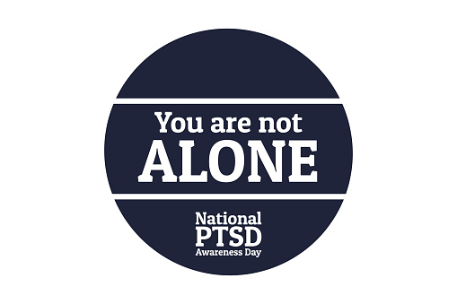 National PTSD Awareness Day concept. June 27. Template for background, banner, card, poster with text inscription. Vector EPS10 illustration