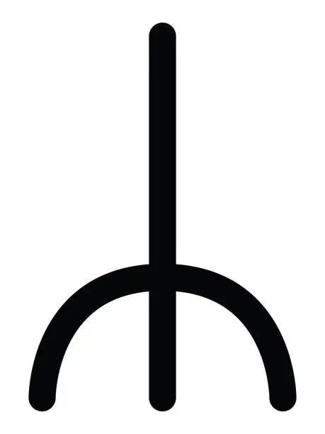 Vector illustration of Dalecarlian Rune Letter Ö