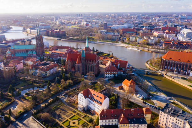 istock Wroclaw with Cathedral of St. John the Baptist 1221348343