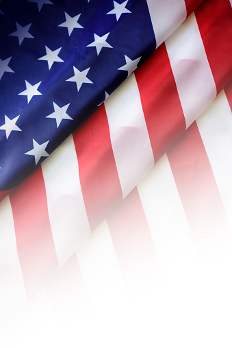 Bandera Americana De cerca photo