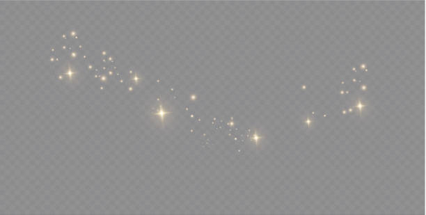 빛 빛 효과. 벡터 그림입니다. 크리스마스 플래시입니다. 먼지 - 눈 깜박임 stock illustrations
