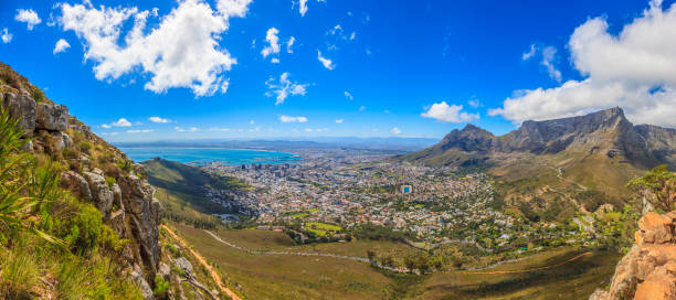 istock Cape Town and Table Mountain from above from Lions Head 1221355221