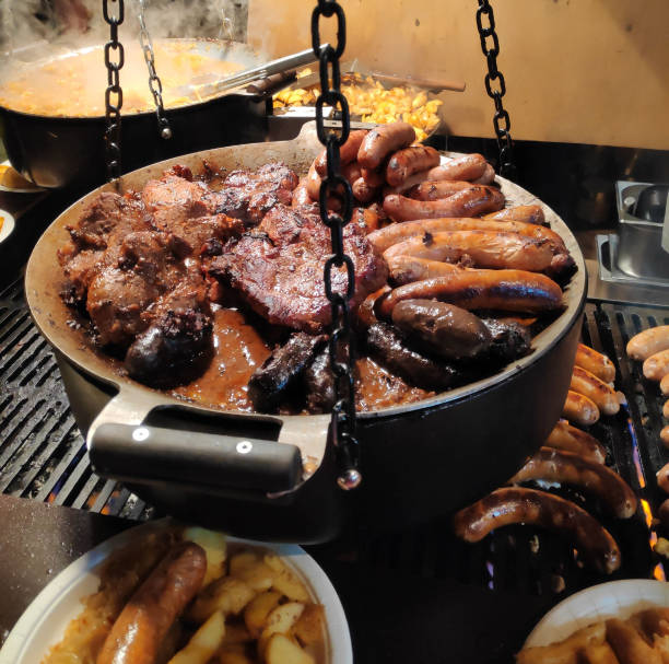 istock A big pot of sausage and meat 1221358671