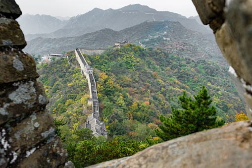 The Great Wall of China in the older, Jinshanlin, area.