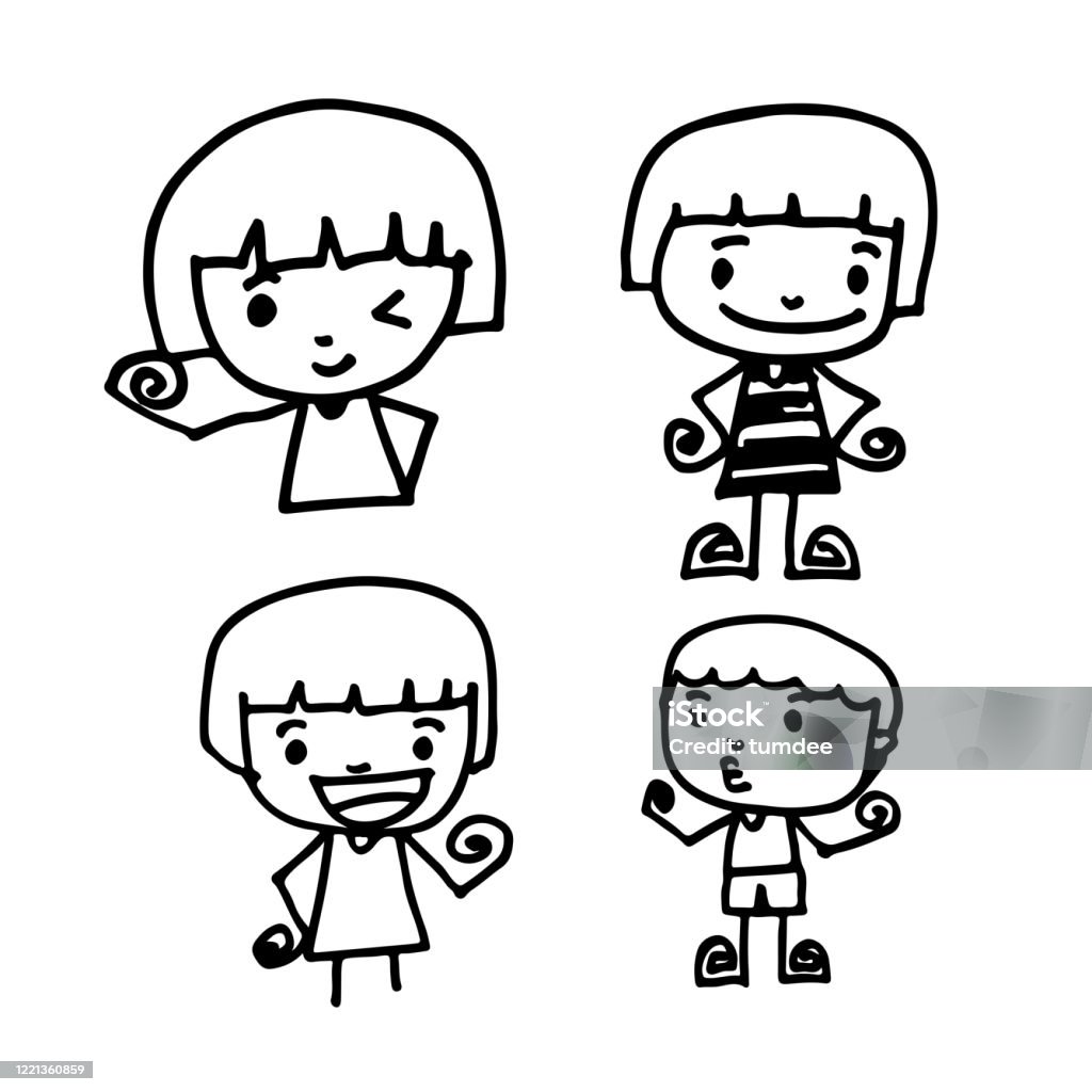 Cute Cartoon People Man And Woman Drawing By Jaidee Family Style Stock Illustration - Download Image Now - iStock Cute Cartoon People Man And Woman Drawing By Jaidee Family Style Stock Illustration - Download Image Now - iStock