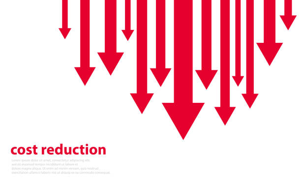 ilustrações de stock, clip art, desenhos animados e ícones de crisis. graphs and charts templates. business infographics. statistic and data, bankruptcy, financial crisis, money loss, down arrow, economy reduction. financial chart. vector illustration. - price drop