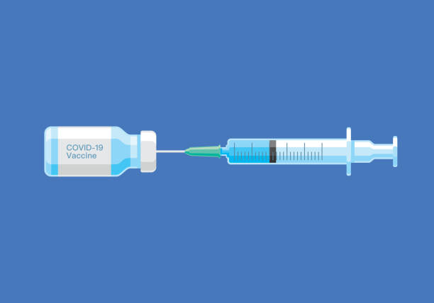 Vaccine Vaccine syringe stock illustrations