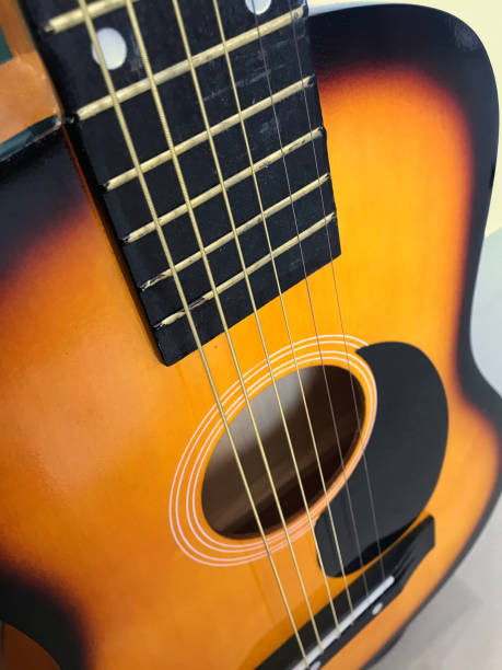 istock Close up of acoustic guitar 1221371505