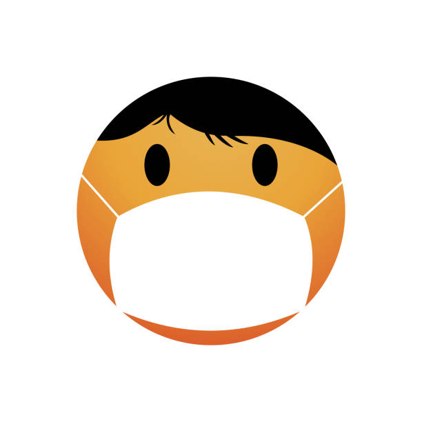 Ilustración de Emoji Con Mascarilla Bucal Cara Amarilla Con Ojos Ovalados Y Pelo Negro En Una Máscara Quirúrgica Blanca y más Vectores Libres de Derechos de Amarillo - Color - iStock Ilustración de Emoji Con Mascarilla Bucal Cara Amarilla Con Ojos Ovalados Y Pelo Negro En Una Máscara Quirúrgica Blanca y más Vectores Libres de Derechos de Amarillo - Color - iStock