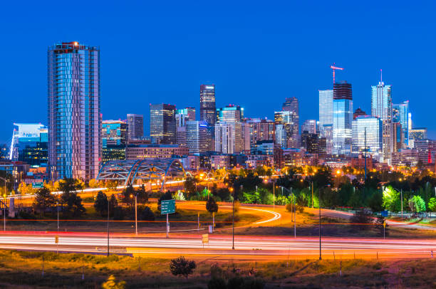 istock beautiful denver skyscraper at night,denver,colorado,usa. 1221375886