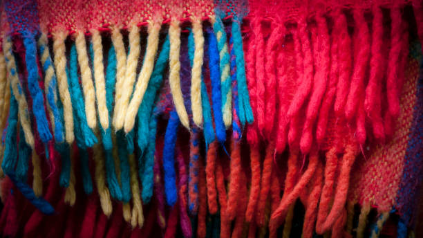 istock Colorful blanket fringes 1221376283