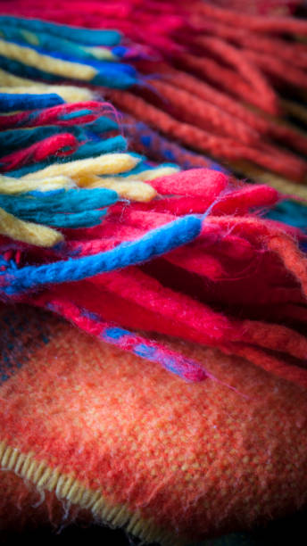 istock Colorful blanket fringes 1221376639