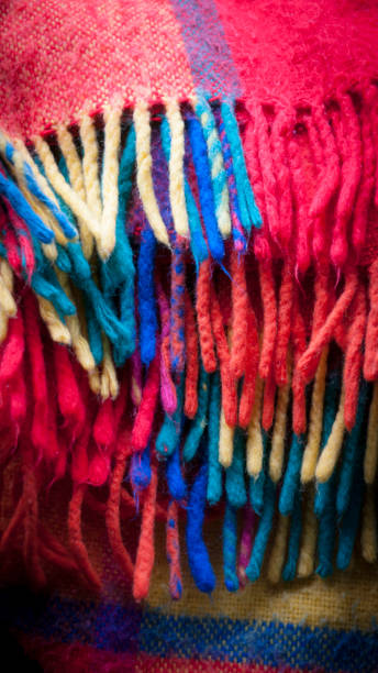 istock Colorful blanket fringes 1221376771