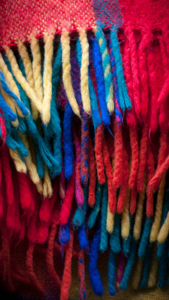 istock Colorful blanket fringes 1221376799