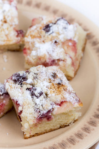 istock Cherry pastries served on the plate 1221383206