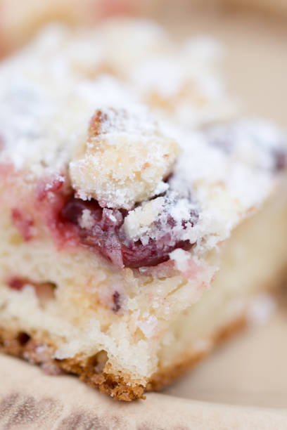 istock Cherry pastries served on the plate 1221383408
