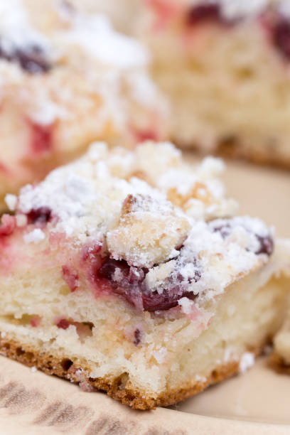istock Cherry pastries served on the plate 1221383434