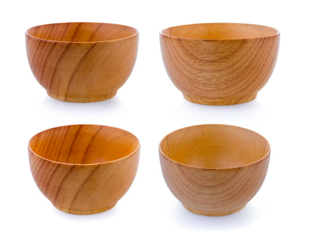 istock wood bowl on white background 1221385627