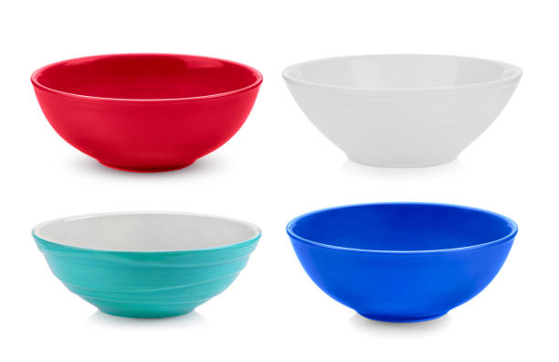 istock set of bowl on white background 1221385637