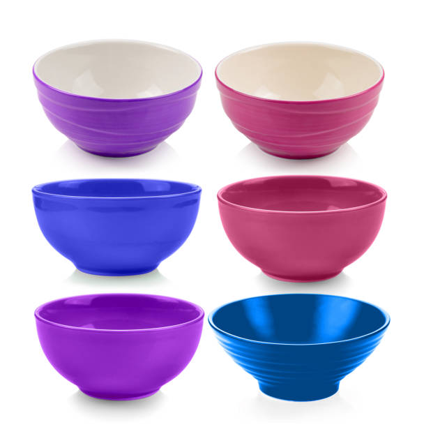 istock set of bowl on white background 1221386692