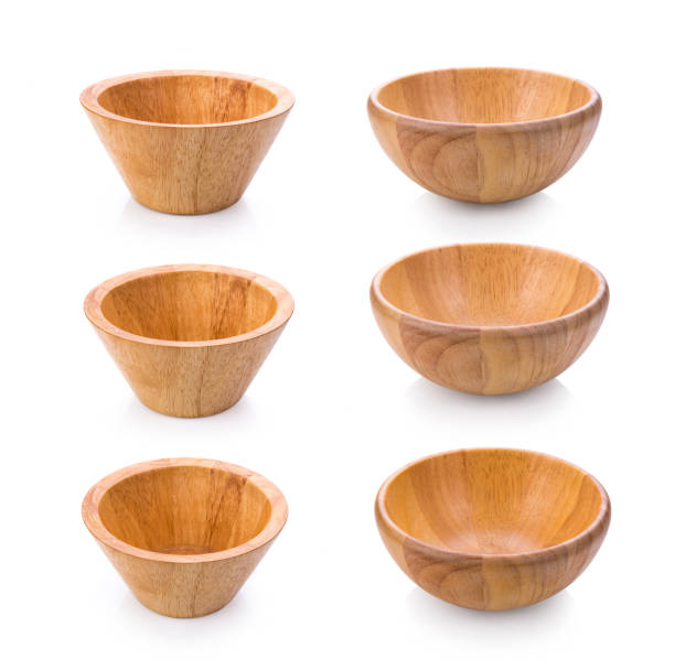 istock wood bowl on white background 1221386958