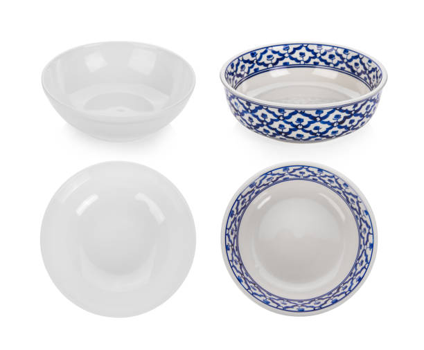 istock set of vintage ceramic bowl on white background 1221387085