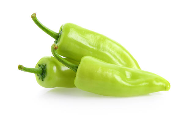 istock green chili pepper isolated on a white background 1221387505