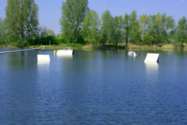 istock ramps into water ski cable park without people 1221391312