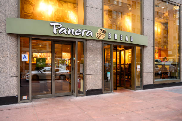 Panera Bread Store New York City stock photo