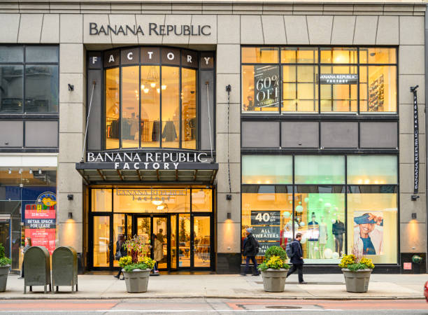 Banana Republic Store New York City stock photo