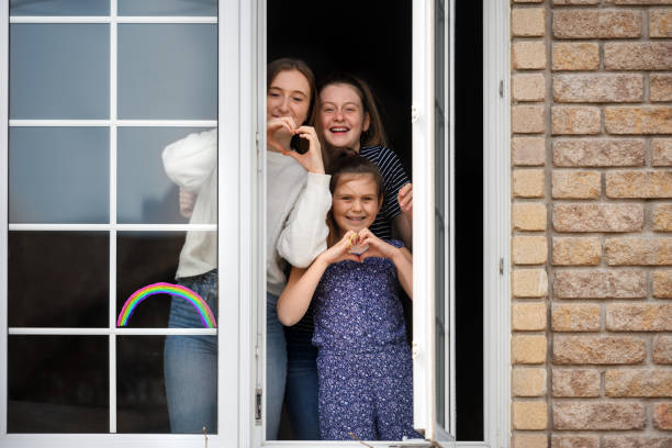 istock Quarantined family 1221395821