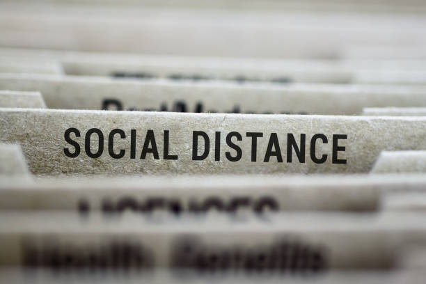 istock File folder of social distance 1221398690