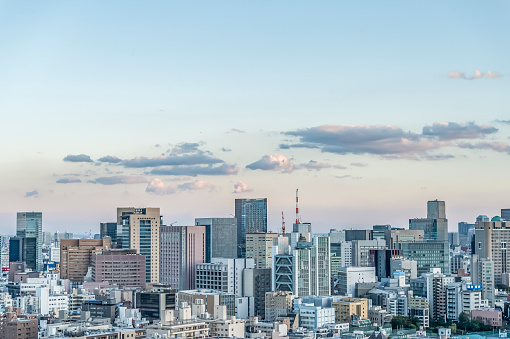 Evening view of Tokyo seen from Korakuen, Bunkyo-ku, Tokyo