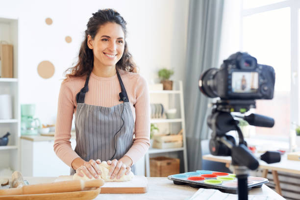 istock Young Woman Kneading Dough 1221405172