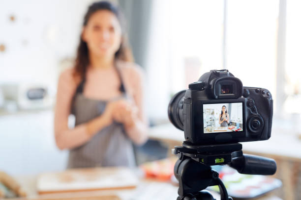 istock Food Blogger Shooting Video 1221405201