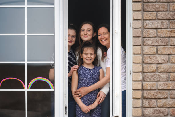 istock Quarantined family 1221411345