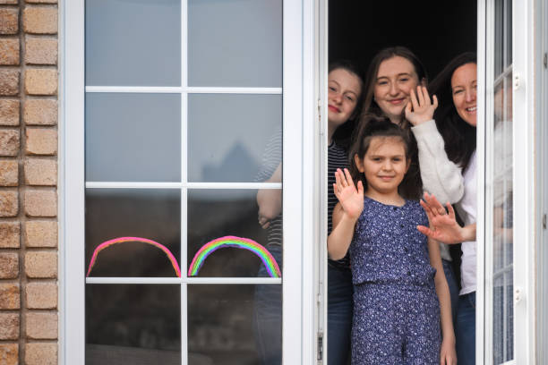 istock Quarantined family 1221411362