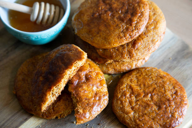 istock Cookies with honey and chocolate 1221413111