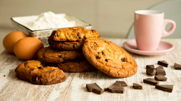 istock Cookies with honey and chocolate 1221413193
