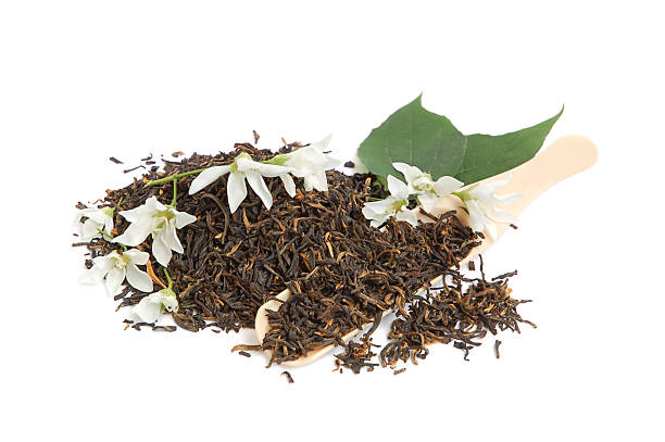 ジャスミン茶 - tea tea leaves jasmine tea leaf ストックフォトと画像