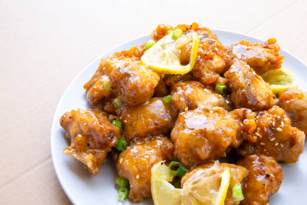 istock Sticky Chinese Lemon Chicken 1221416169