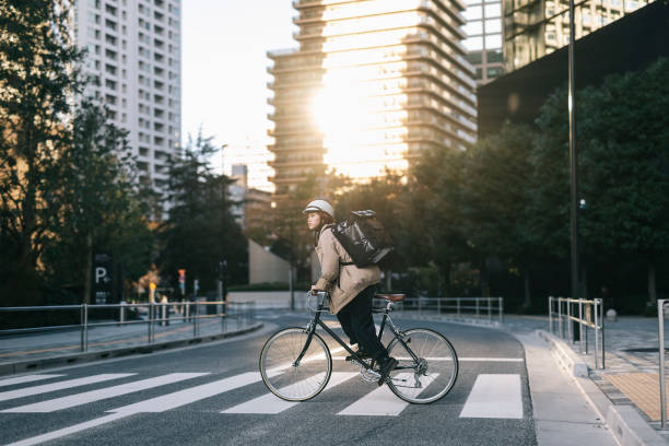 istock Food Courier Riding In the City 1221417152