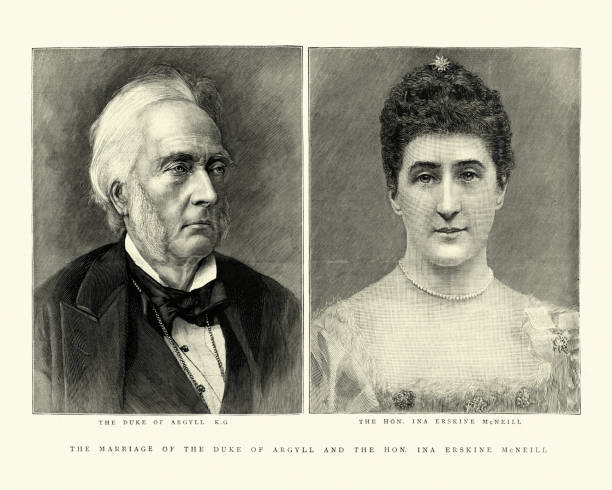 喬治·坎貝爾,阿蓋爾公爵和第三任妻子 - duke 幅插畫檔、美工圖案、卡通及圖標