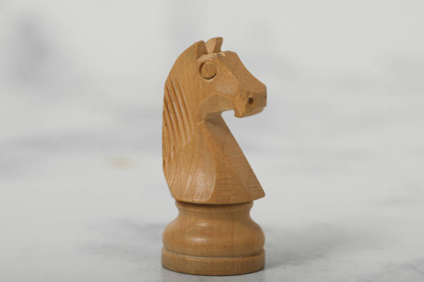 istock wooden chess knight leisure activity horse pawn 1221420069
