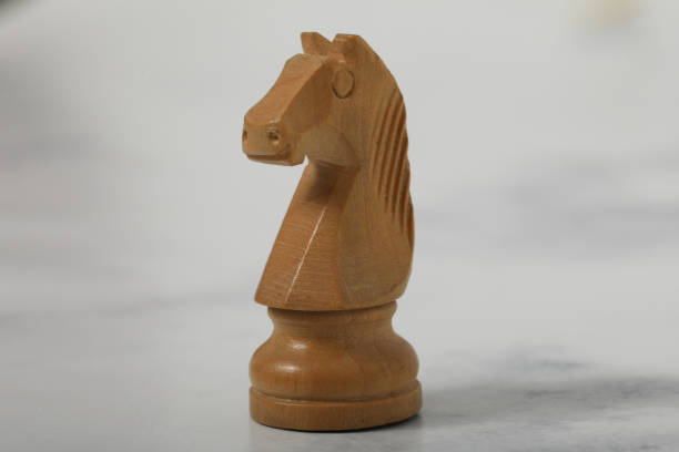 istock wooden chess knight leisure activity horse pawn 1221420077